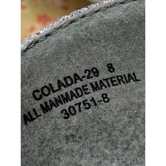 Bambo Ultra High Heels Sparkcle Colada Platform Sz 8 Stiletto Shoes Women 2957 - Picture 11 of 11